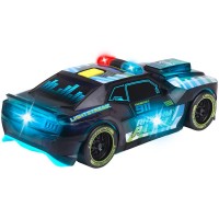 Masina Dickie Toys Rhythm Patrol 20 cm negru cu lumini si sunete