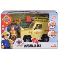 Masina Simba Fireman Sam Mountain 4x4 cu figurina si accesorii