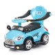 Masinuta de impins Chipolino Super Car Blue cu maner si copertina