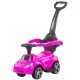 Masinuta de impins Chipolino Turbo Pink cu maner