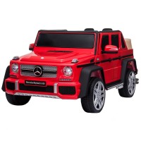 Masinuta electrica Chipolino SUV Mercedes Maybach G650 red cu scaun din piele si roti EVA