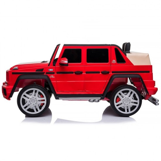 Masinuta electrica Chipolino SUV Mercedes Maybach G650 red cu scaun din piele si roti EVA