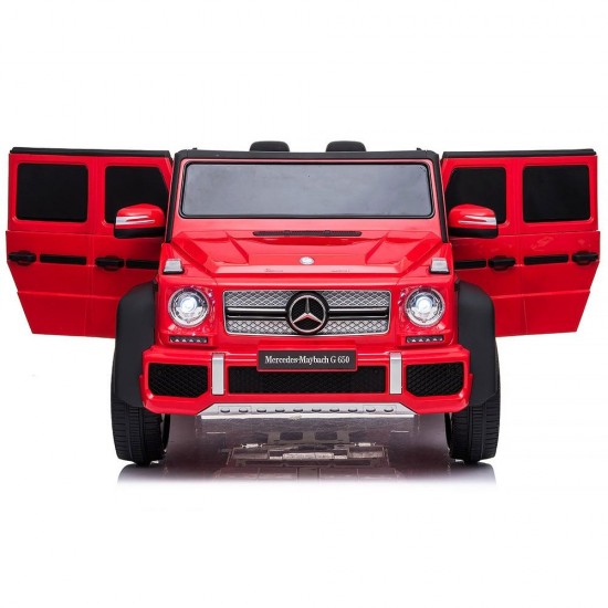 Masinuta electrica Chipolino SUV Mercedes Maybach G650 red cu scaun din piele si roti EVA