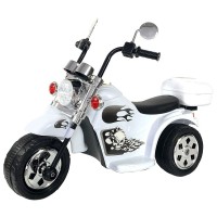 Motocicleta electrica pentru copii Chipolino Chopper White