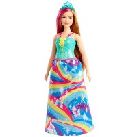 Papusa Barbie Dreamtopia printesa cu coronita albastra