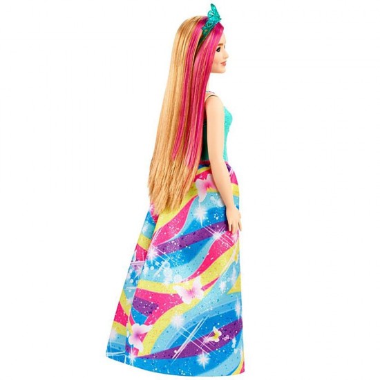 Papusa Barbie Dreamtopia printesa cu coronita albastra