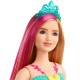 Papusa Barbie Dreamtopia printesa cu coronita albastra