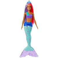 Papusa Barbie Dreamtopia Sirena cu coronita albastra