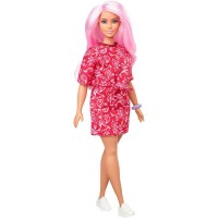 Papusa Barbie Fashionistas cu par roz