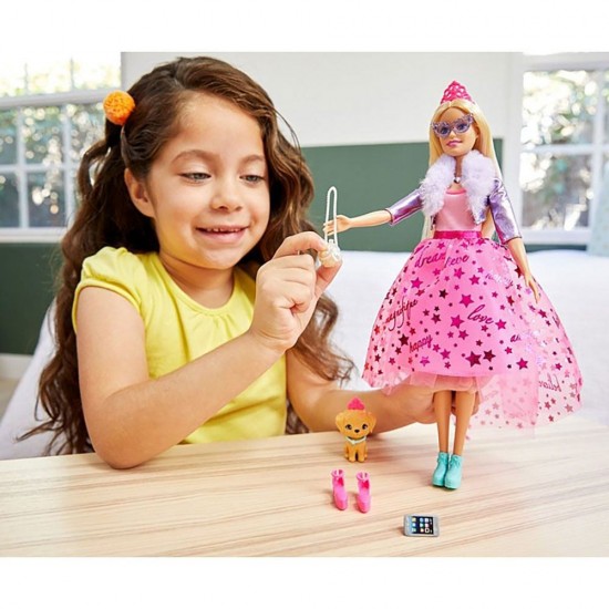 Papusa Barbie Modern Princess Theme cu accesorii