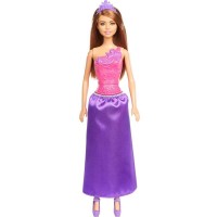 Papusa Barbie printesa cu rochita mov