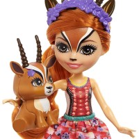 Papusa Enchantimals Gabriela Gazelle cu figurina Racer
