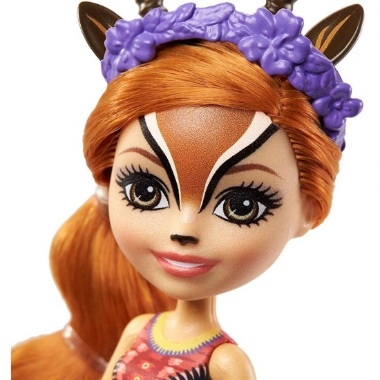 Papusa Enchantimals Gabriela Gazelle cu figurina Racer