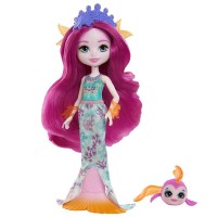 Papusa Enchantimals Maura Mermaid cu figurina Glide