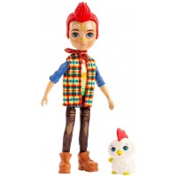 Papusa Enchantimals Mattel Redward Rooster cu figurina Cluck