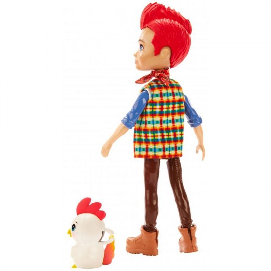 Papusa Enchantimals Mattel Redward Rooster cu figurina Cluck