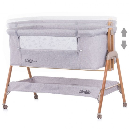 Patut Co-Sleeper Chipolino Sweet Dreams Grey Wood