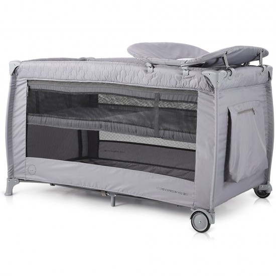 Patut pliabil Chipolino Bella Ash Grey