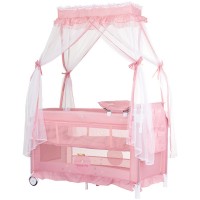 Patut pliabil Chipolino Palace Princess Pink