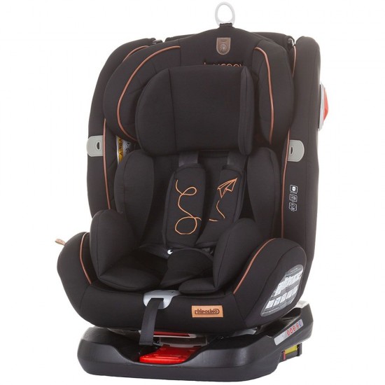 Scaun auto Chipolino Journey 0-36 kg Ebony cu sistem Isofix si sezut rotativ