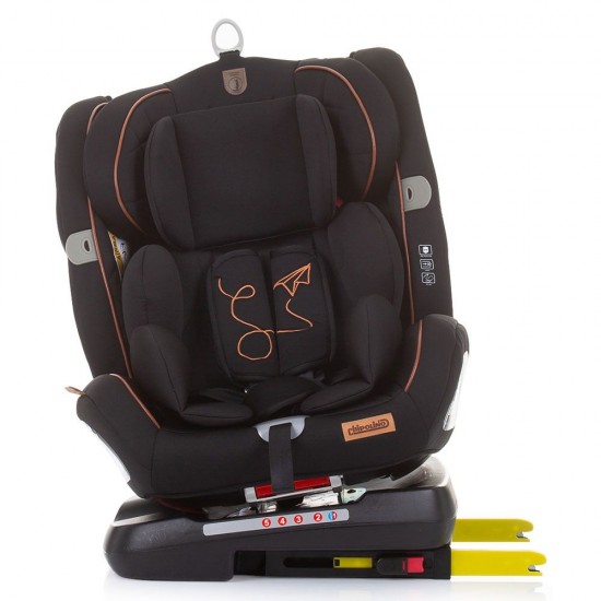 Scaun auto Chipolino Journey 0-36 kg Ebony cu sistem Isofix si sezut rotativ