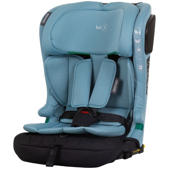 Scaun auto Chipolino Lux X I-Size 76-150 cm cu sistem Isofix Pastel Blue Green