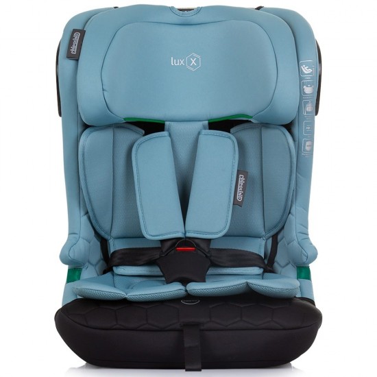 Scaun auto Chipolino Lux X I-Size 76-150 cm cu sistem Isofix Pastel Blue Green