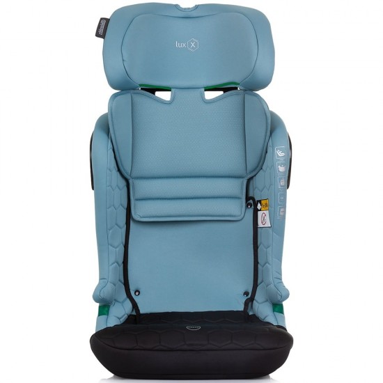 Scaun auto Chipolino Lux X I-Size 76-150 cm cu sistem Isofix Pastel Blue Green