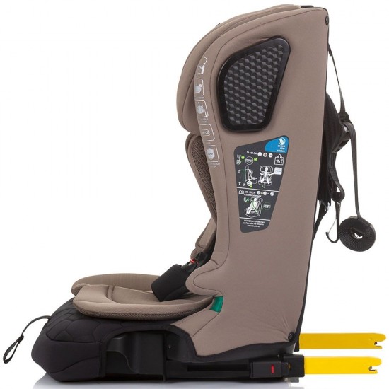 Scaun auto Chipolino Lux X I-Size 76-150 cm cu sistem Isofix Macadamia