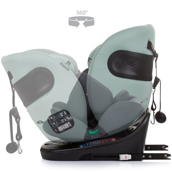 Scaun auto Chipolino Motion I-Size 40-150 cm Pastel Green cu sistem Isofix