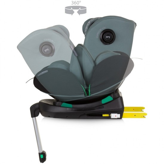 Scaun auto Chipolino Olympus I-Size 40-150 cm Pastel Green cu sistem Isofix