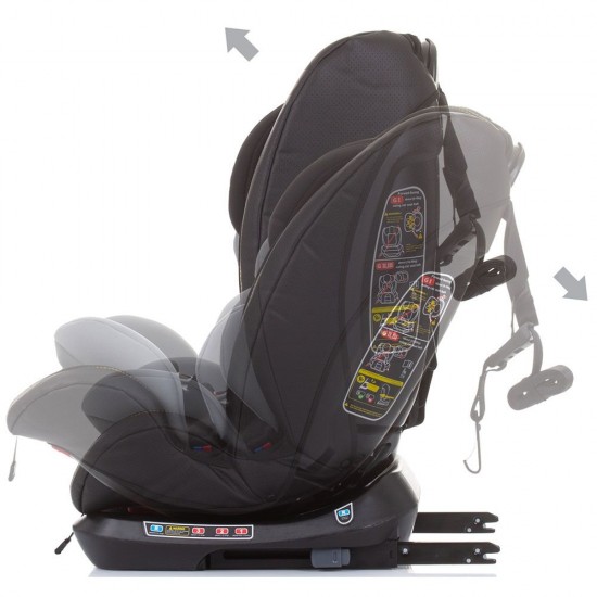 Scaun auto Chipolino Techno 0-36 kg Glacier cu sistem Isofix