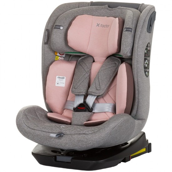 Scaun auto Chipolino X Factor I-Size 40-150 cm Flamingo cu sistem Isofix