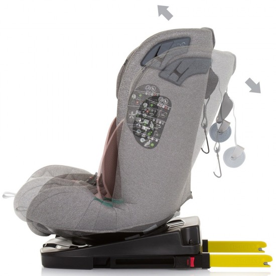 Scaun auto Chipolino X Factor I-Size 40-150 cm Flamingo cu sistem Isofix