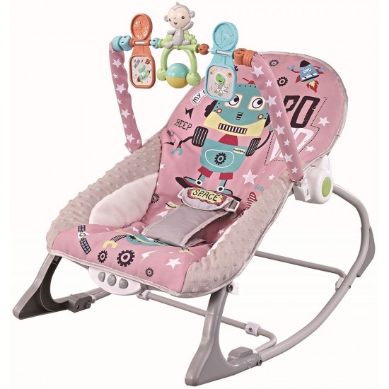 Scaunel balansoar Chipolino Baby Spa Pink