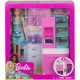 Set de joaca Barbie - Frigider cu papusa si accesorii