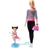 Set Barbie I can be Sport 2 papusi cu accesorii - Antrenoare de patinaj