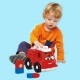 Set constructie Fisher Price Mega Blocks Masina de pompieri cu 6 piese