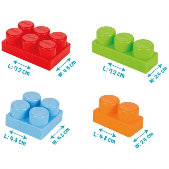 Set constructie Pilsan Master Blocks 224 piese galben