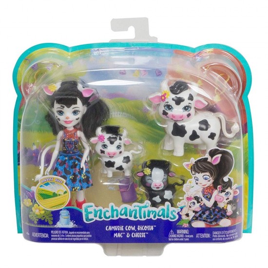 Set Enchantimals Mattel - Papusa cu 3 figurine