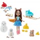 Set Enchantimals Mattel papusa Sharlotte Squirrel, figurina Peanut si accesorii