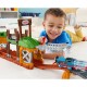 Set trenulet Thomas and Friends Walking Bridge cu sina si locomotiva motorizata