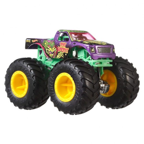 Set Hot Wheels Mattel Monster Trucks Demolition Doubles A51 Patrol vs Test Subject