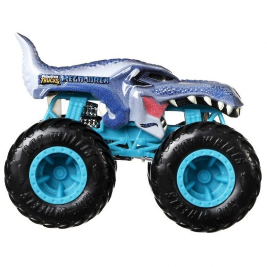 Set masinute Hot Wheels Monster Trucks Motosaurus vs Mega Wrex