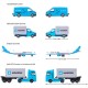 Set Majorette MAERSK Logistic cu 4 vehicule