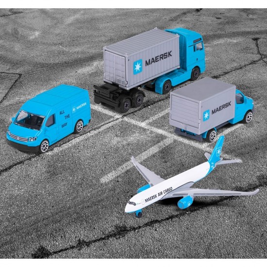 Set Majorette MAERSK Logistic cu 4 vehicule