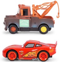 Set masini Jada Toys RC Cars Lightning McQueen + Mater Twin Pack 1:32 14 cm cu telecomanda