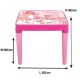 Set masuta cu 2 scaune pentru copii Pilsan Hobby Study Table Pink