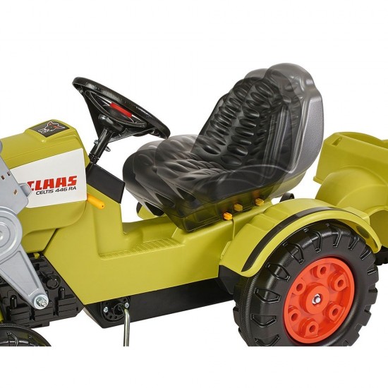 Tractor copii cu pedale si remorca Big Claas Celtis Loader