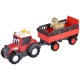 Tractor Simba ABC Massey Ferguson Animal Trailer 30 cm cu lumini, sunete, remorca si figurina